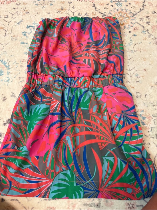 Collective Concepts Dresses & Skirts - Women’s Tropical Print Skirted Bottoms in Pink & Green. Large. Runs Medium